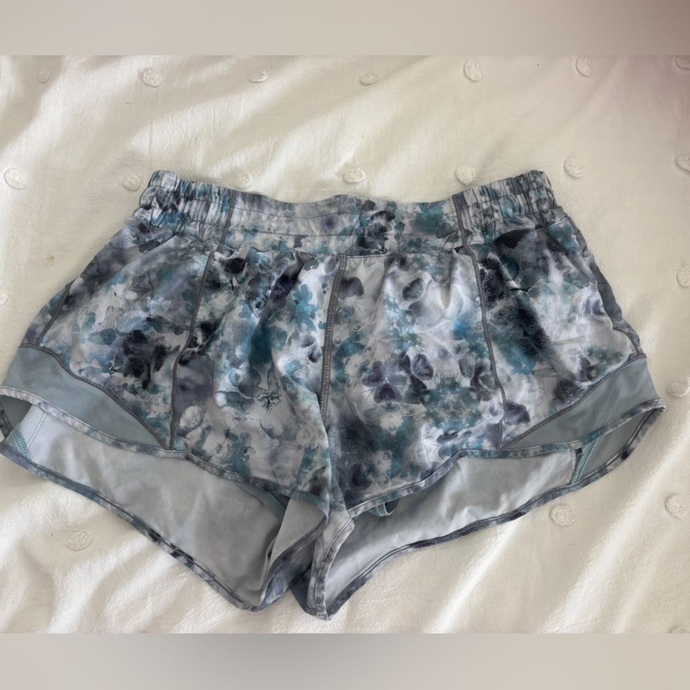 lululemon hottie hot  Blue and Gray Athletic Shorts